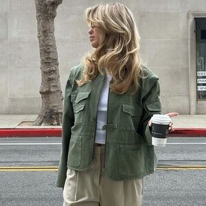 djerf avenue utility jacket - s